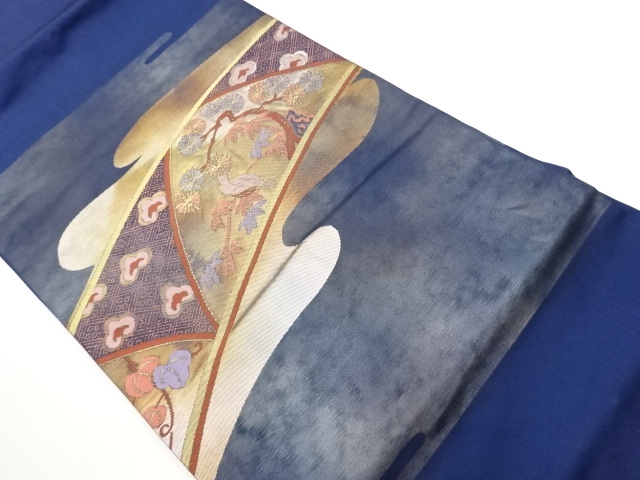 JAPANESE NAGOYA OBI / WOVEN EGASUMI PATTERN